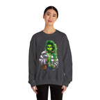 Stylish Green Grinch Graphic Crewneck Sweatshirt