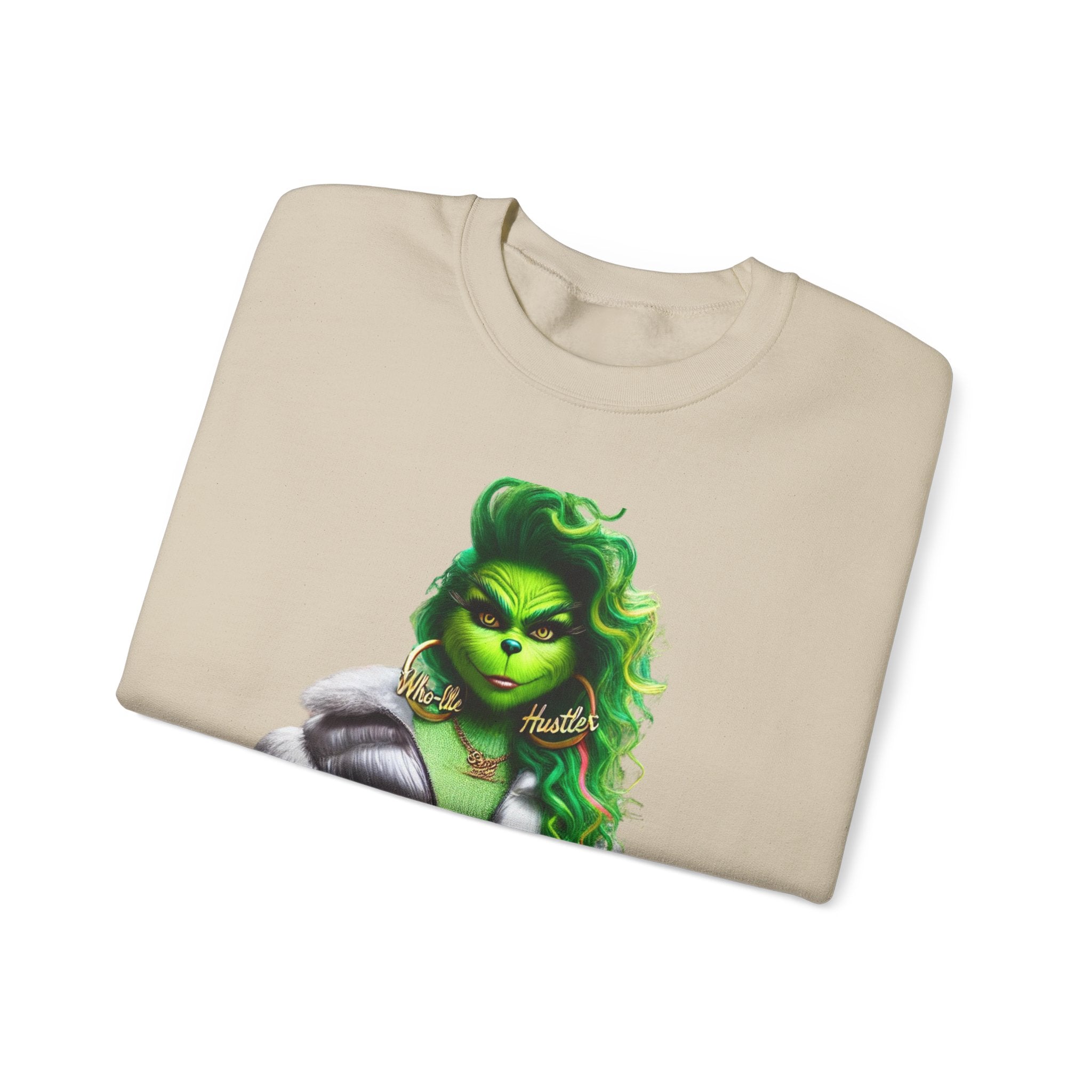 Stylish Green Grinch Graphic Crewneck Sweatshirt