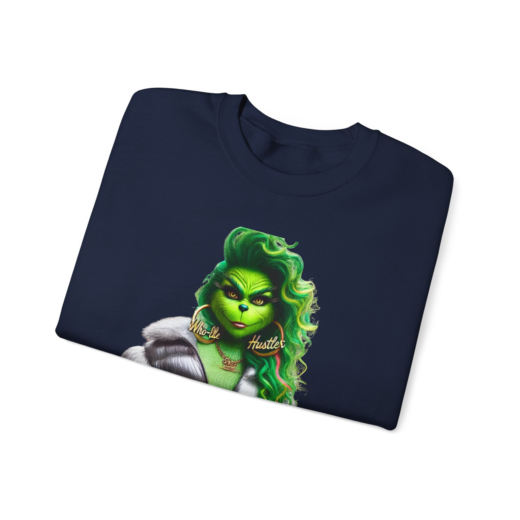 Stylish Green Grinch Graphic Crewneck Sweatshirt