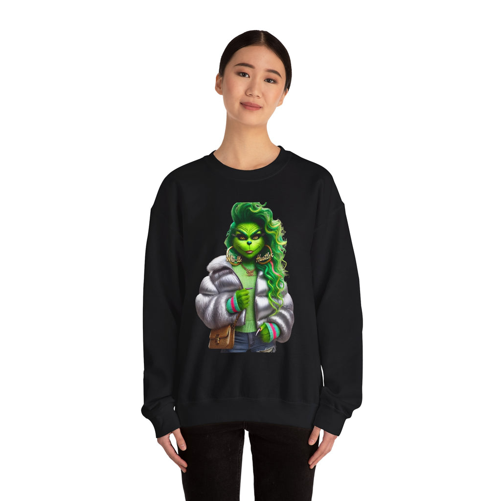 Stylish Green Grinch Graphic Crewneck Sweatshirt