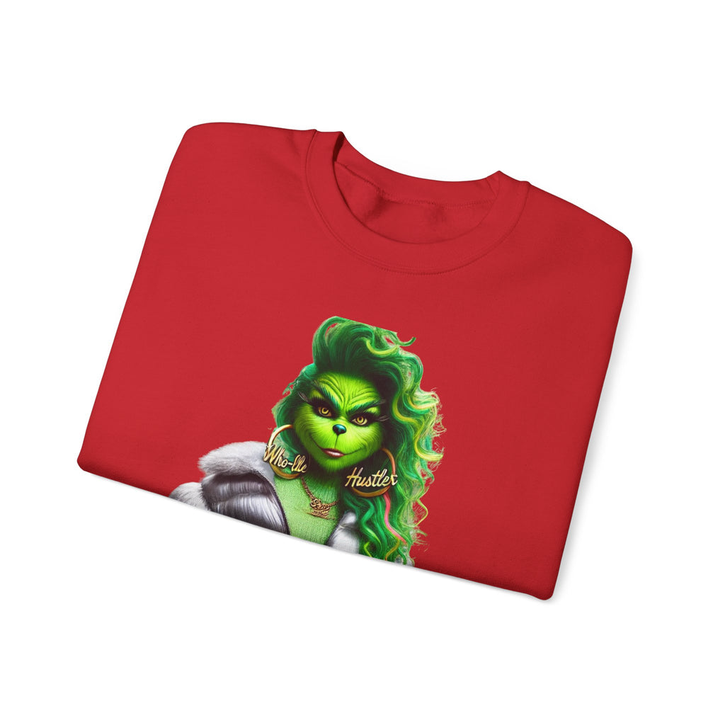 Stylish Green Grinch Graphic Crewneck Sweatshirt