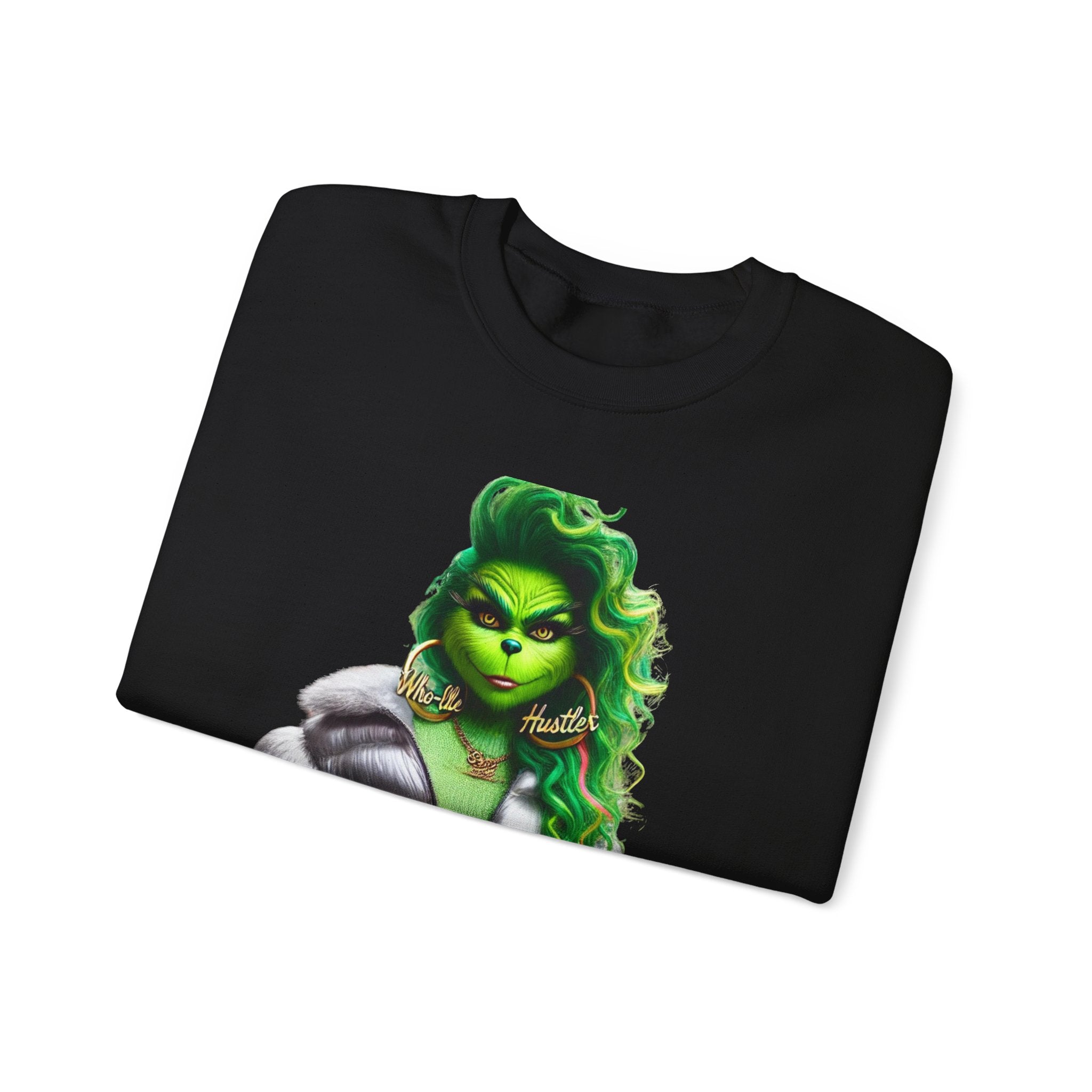 Stylish Green Grinch Graphic Crewneck Sweatshirt