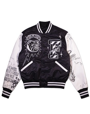 Black & White Designer Varsity Jacket