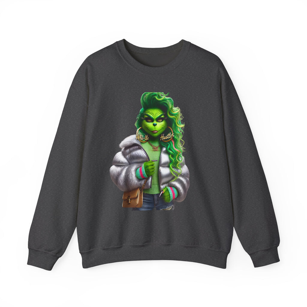 Stylish Green Grinch Graphic Crewneck Sweatshirt
