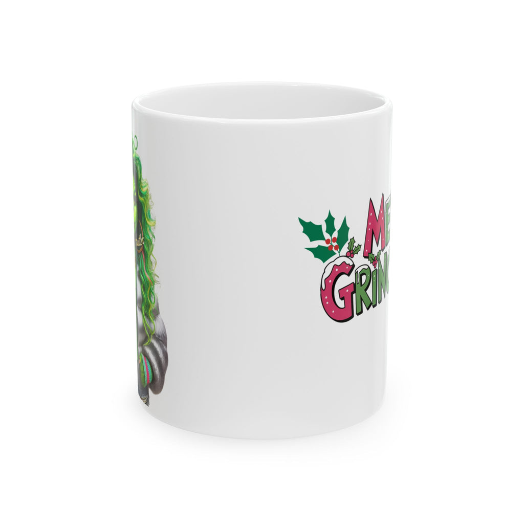 Grinch Christmas Ceramic Mug — Funny "Merry Grinchmas" Holiday Coffee Cup (11oz, 15oz)