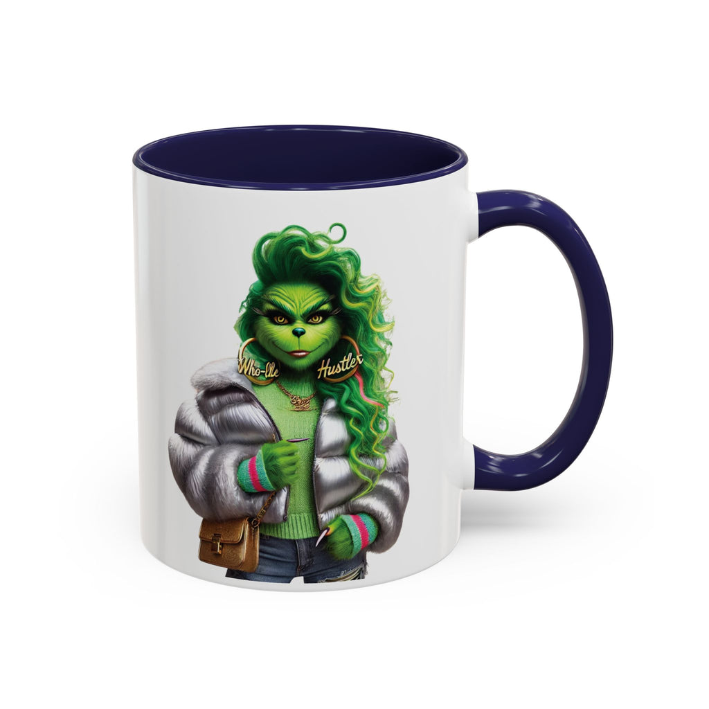 Green-Haired Witch Accent Coffee Mug — Spooky St. Patrick's Day Ceramic Mug