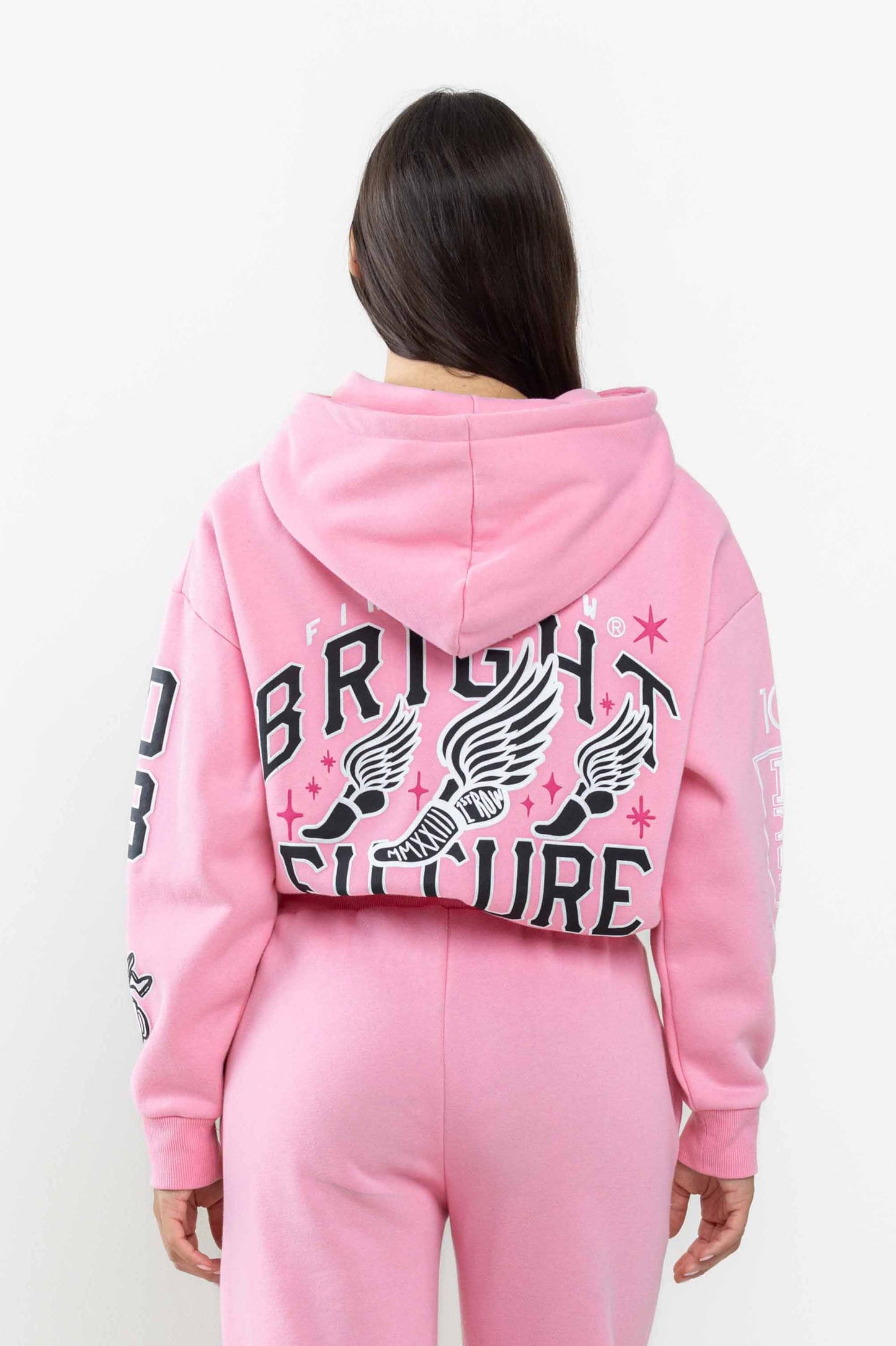 BRIGHT FUTURE CROPPED HOODIE