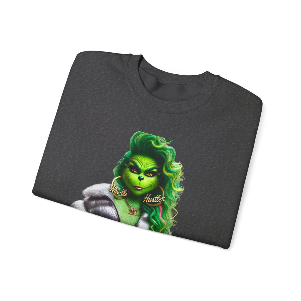 Stylish Green Grinch Graphic Crewneck Sweatshirt