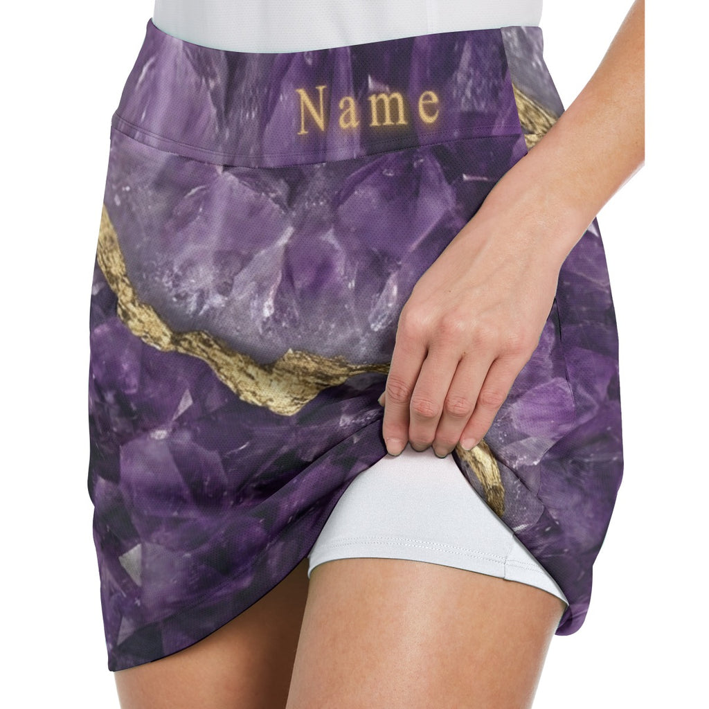 All-Over Print Women's Middle-Waisted Skorts