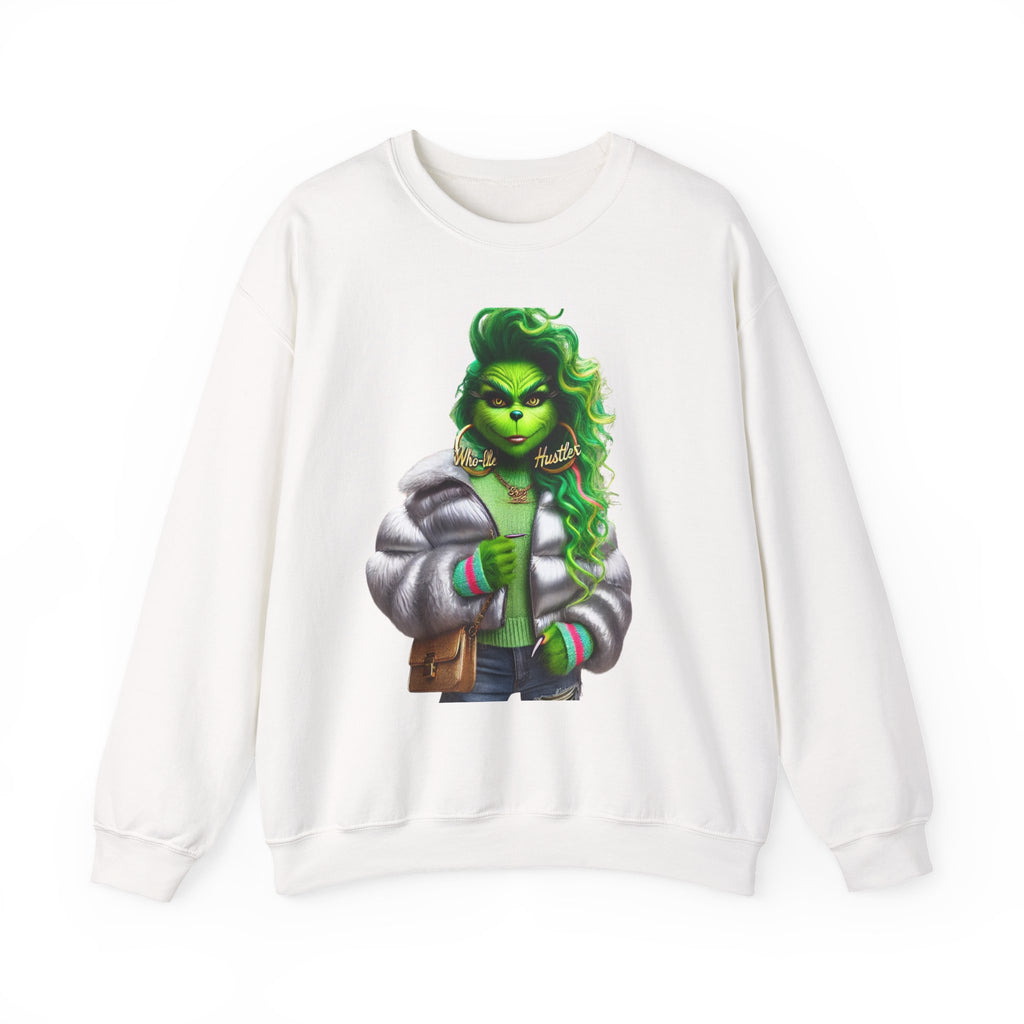 Stylish Green Grinch Graphic Crewneck Sweatshirt