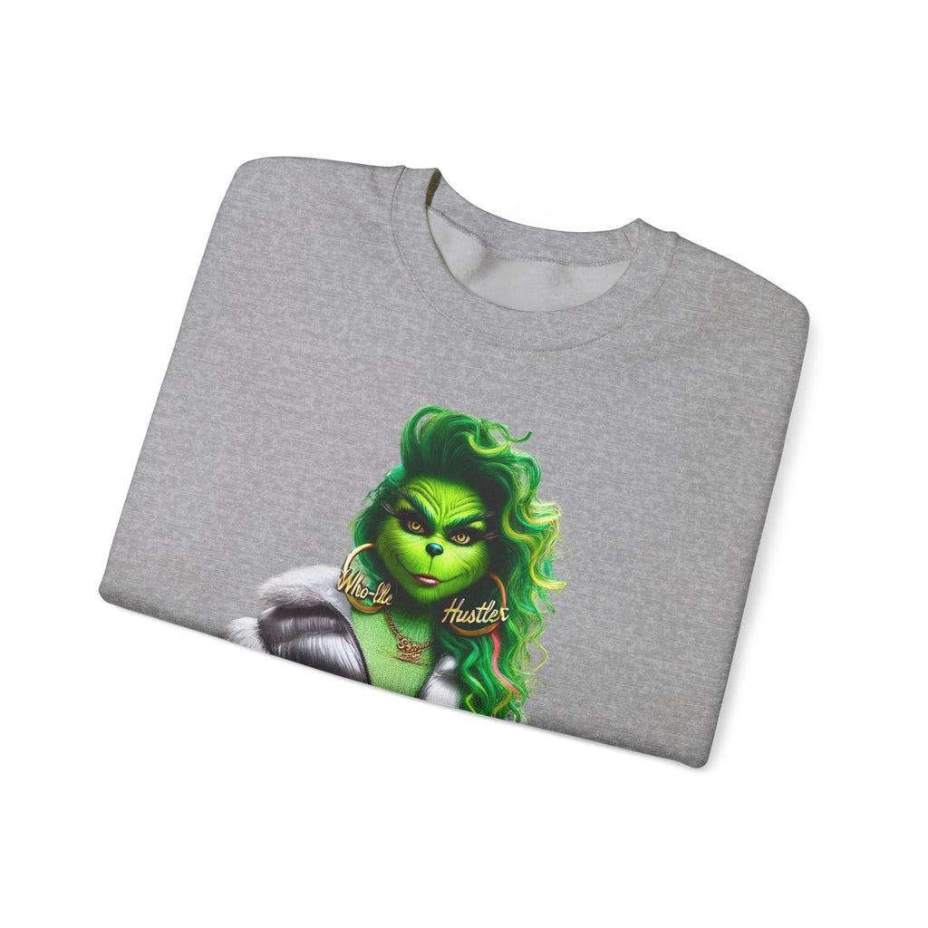 Stylish Green Grinch Graphic Crewneck Sweatshirt