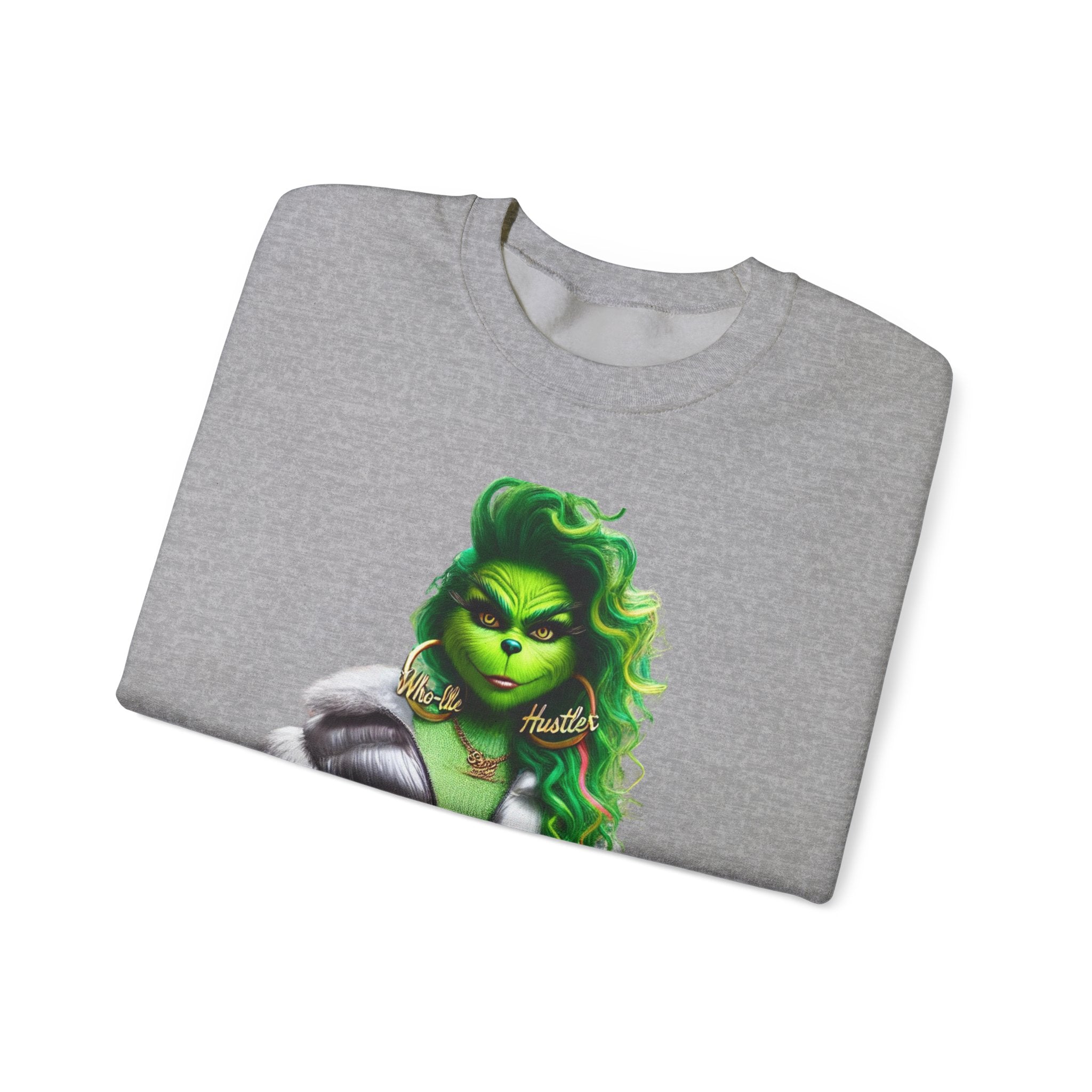 Stylish Green Grinch Graphic Crewneck Sweatshirt