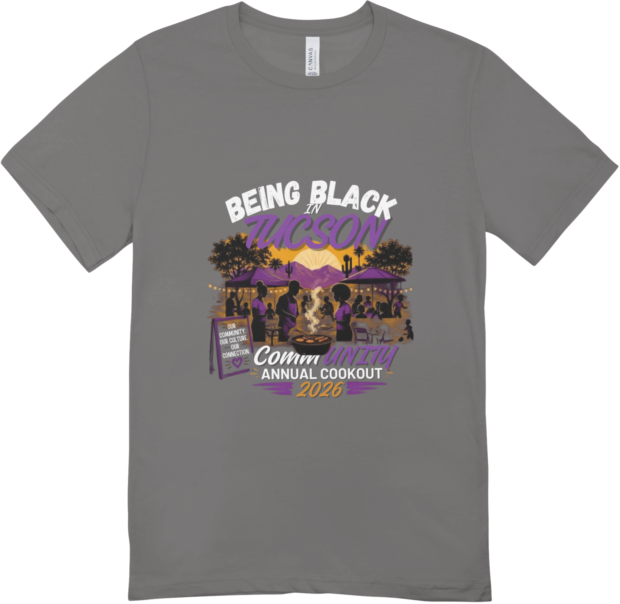 Gray BBIT Juneteenth CommUNITY Picnic 2026 T-Shirt