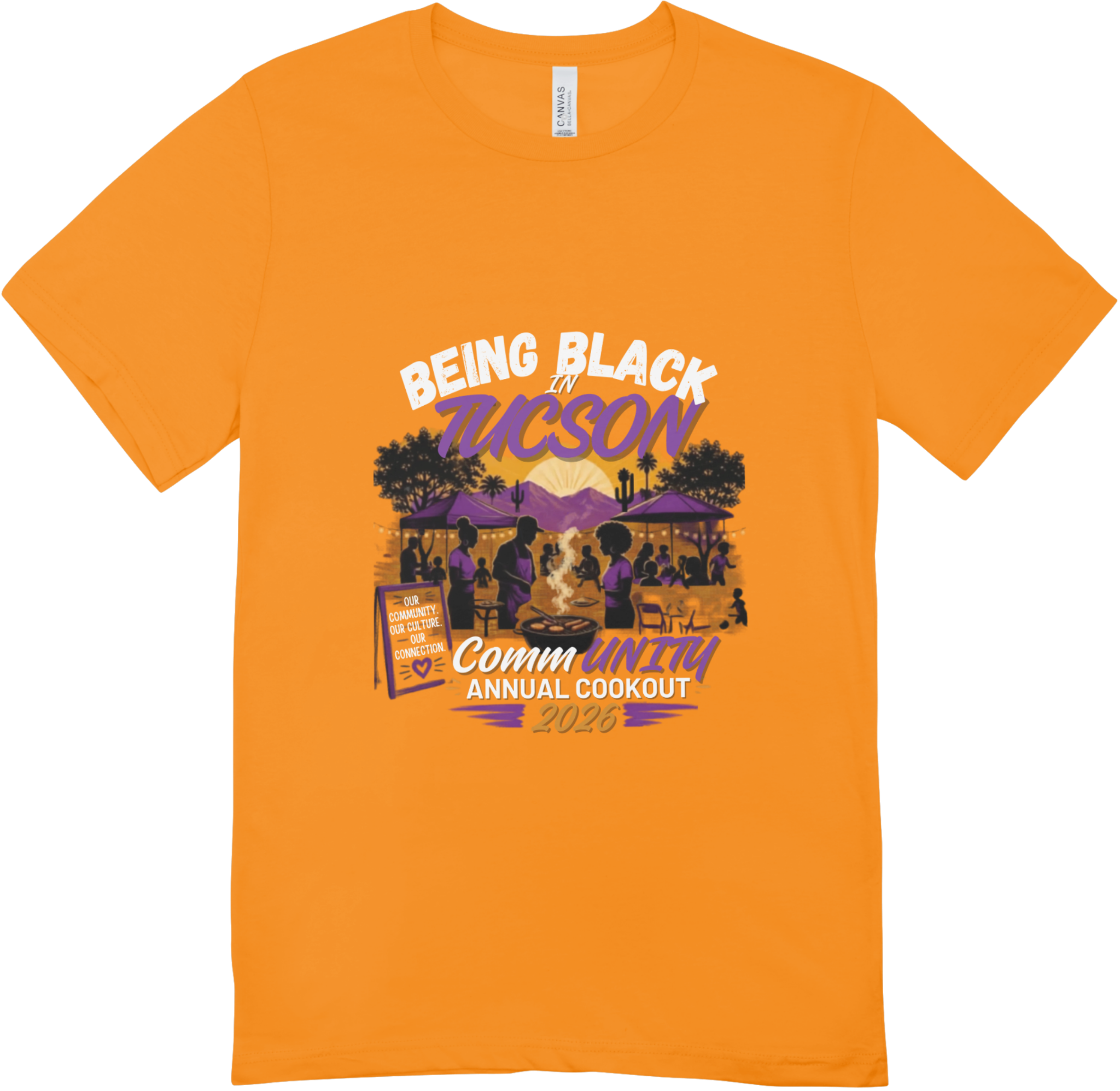 Orange BBIT Juneteenth CommUNITY Picnic 2026 T-Shirt