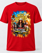 Red Party in the Park Tucson 2026 T-shirt front view with concert design