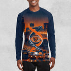 Chicago Football All-over Print Long Sleeve Raglan Jersey